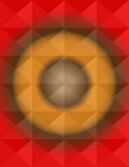 Geometric shapes background on light dark  red to gold brown color