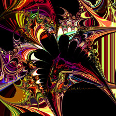 Abstract Computer generated Fractal design