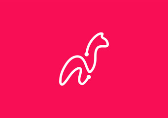 Llama illustration logo vector concept  © Milos