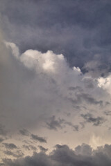 Fototapeta na wymiar Storm clouds over Rincon point in California