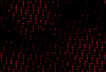 Dark Red vector layout with elements of cards.