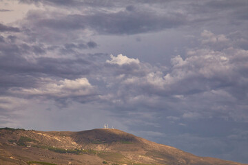 Storm clouds over Rincon point in California