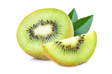 kiwi isolated on white background	