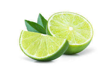 lime isolated on white background	