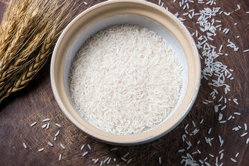 bowl of rice on the table