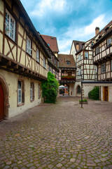 Fototapeta premium Street in the town of Colmar France 