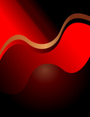Business flyer on Light Red to Dark Red color background