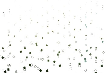 Light Green, Yellow vector pattern with crystals, rectangles.