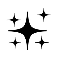 sparkle icon on white background	
