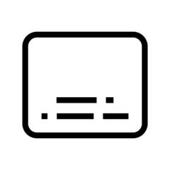 Obraz premium subtitle icon on white background 