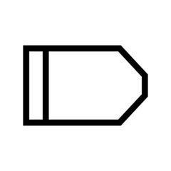 tag icon on white background	
