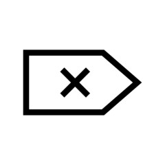 tag icon on white background	
