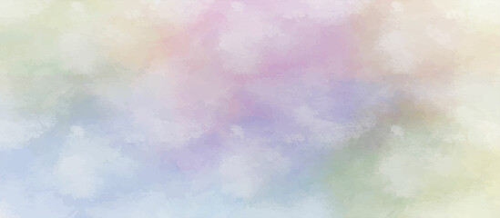 Colorful watercolor hand painted illustration of abstract art background. Sky-like watercolor background.