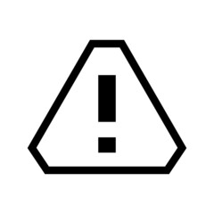 warning icon on white background	
