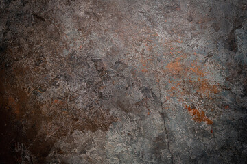 gray stone or concrete wall background, top view texture