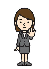 働く人　女性　サラリーマン　スーツ　ビジネスマン