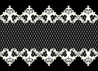 white lace border