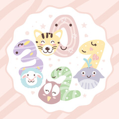 baby numbers cartoon