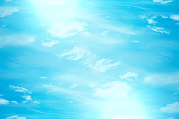 Fototapeta na wymiar blue sky clouds background abstract skyline landscape nature paradise air