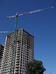 Tower construction cranes