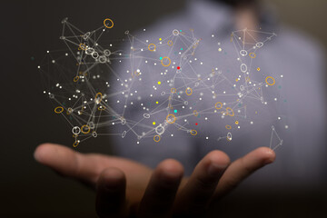 Technology background. Big data concept