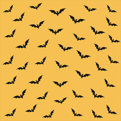 BackGround with flying black bats