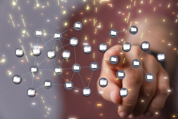 data network 3d digital info
