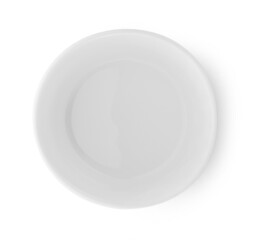 white plate isolated on white background