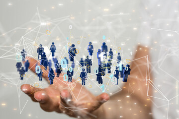 Abstract technology group and data