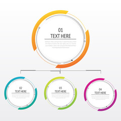 Infographics number options template. Can be used for work flow layout, diagram, business step