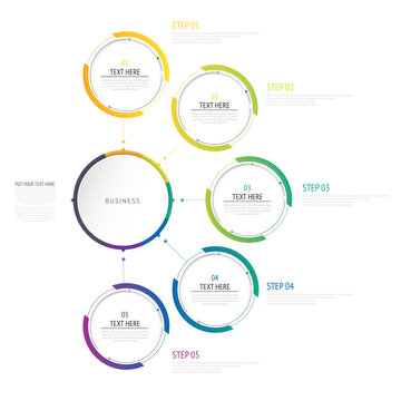 Infographics Number Options Template. Can Be Used For Work Flow Layout, Diagram, Business Step