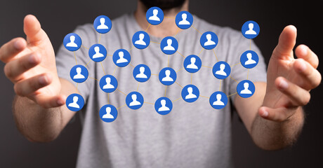 organization chart team concept networking