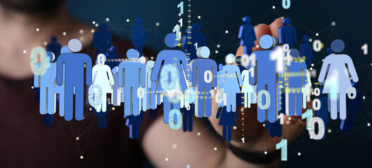 Abstract technology group and data