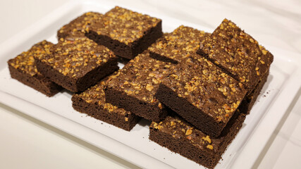 chocolate cake with nuts
