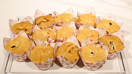 Group of Blue Berry Cup Cakes 