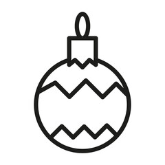Christmas Outline Vector Icon. Illustration Of A Stroke Vector On A White Background. For App And Website