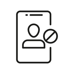 Device line icon. Vector symbol on white background. For Web and APP