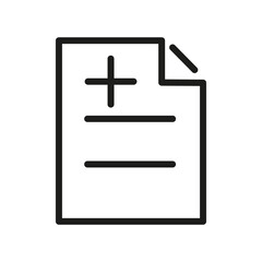 Document Outline Vector  Icon. Illustration Of A Stroke Vector On A White Background. From App And Website.