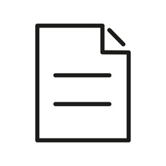 Document Outline Vector  Icon. Illustration Of A Stroke Vector On A White Background. From App And Website.