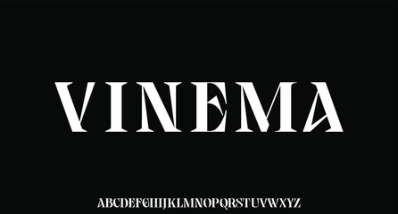 vinema. the luxury and elegant font glamour style
