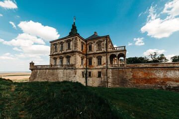 Fototapeta na wymiar Pidhirtsi Castle in the village of Pidhirtsi in Lviv Oblast, western Ukraine