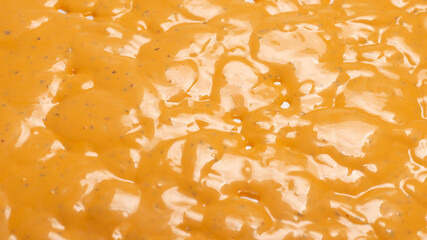 Whipped delicious sauce texture. Hamburger sauce background.