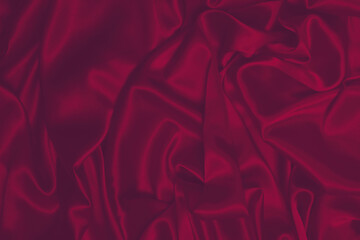 Obraz premium Rich and luxury red silk fabric texture background.