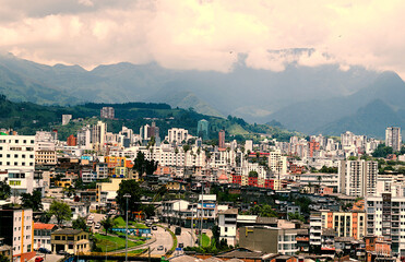 Fototapeta na wymiar landscape of <manizales Colombia