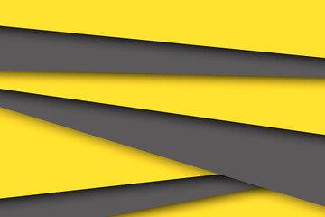 Abstract geometric black and yellow illustration for banner or website.
