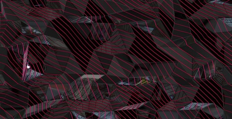 magenta Metallic Glossy Futuristic Background