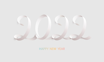 New Years 2022. Calligraphic inscription.