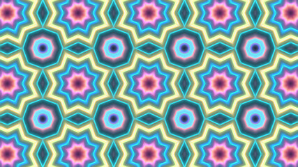 Abstract multicolored symmetrical kaleidoscope background