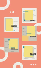 Social media promotional business vector file