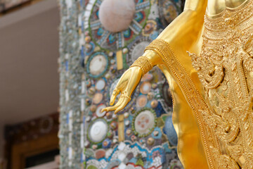 detail of buddha statue